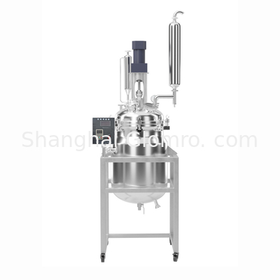 Jacketed Borosilicate Glass Reactor High Pressure Double-Layers For University Laboratorie