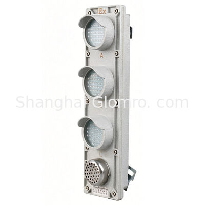Acousto-Optic Explosion Proof Trolley Line Indicator Exd IIC T6 IP66 WF1 AC220V/380V 3 Phase Phase Loss Alarm Warning Light
