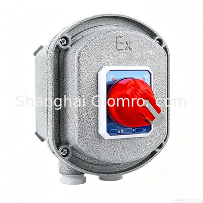 Round 2p Explosion Proof Circuit Breaker Aluminum Alloy IP65 Ex Db Eb Iib T6 GB AC220V 380V 10A -63A Waterproof Explosion-Proof Air Switch