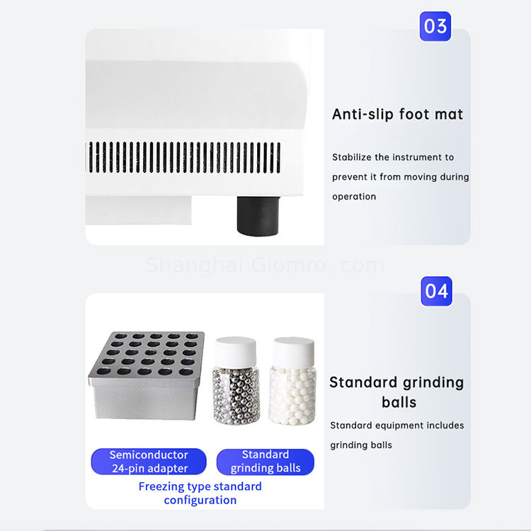 High-throughput tissue grinder supports various-sized sample tubes