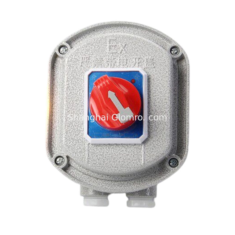 Round 2p Explosion Proof Circuit Breaker Aluminum Alloy IP65 Ex Db Eb Iib T6 GB AC220V 380V 10A -63A Waterproof Explosion-Proof Air Switch