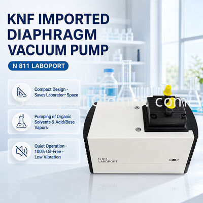 KNF N811KT.18 Chemoodporna pompa próżniowa membranowa Membrana pokryta PTFE do filtracji próżniowej